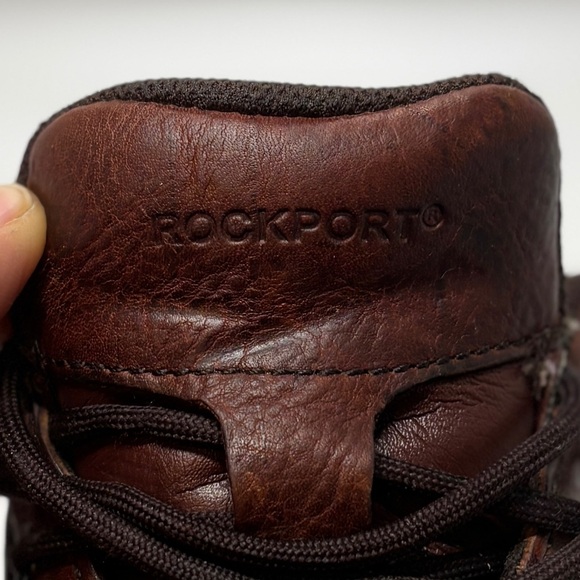 Men's Rockport Eureka Brown Leather Walking Shoes K71201 (Size 9.5) - Picture 11 of 12